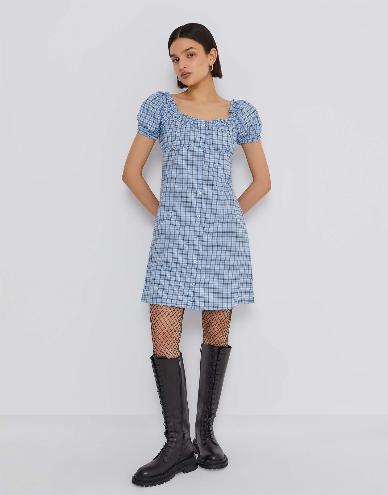 

Платье для девочки Gloria Jeans GDR027234 голубой/разноцветный 16-18л/170, GDR027234