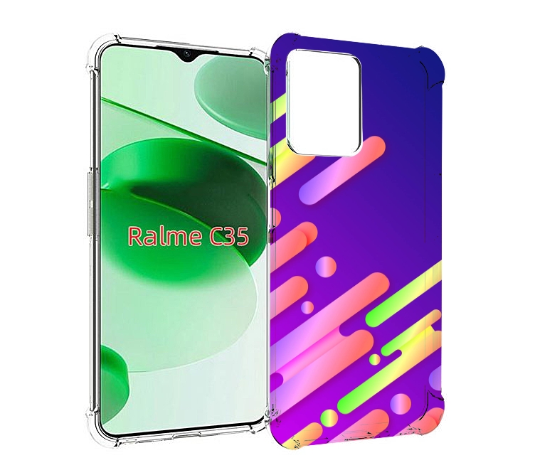 

Чехол MyPads неоновый-фон для Realme C35 / Narzo 50A Prime, Прозрачный, Tocco
