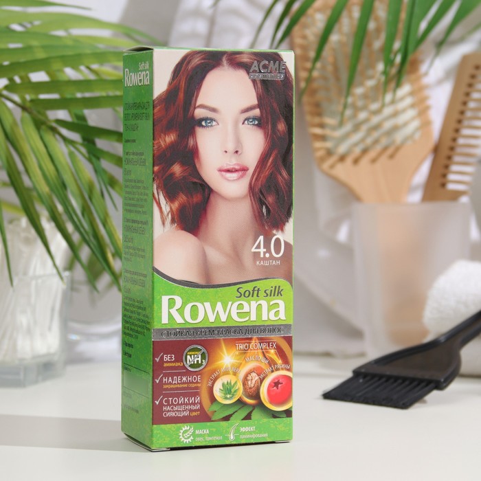 

Крем-краска для волос Rowena Soft Silk 4.0 каштан, 135 мл