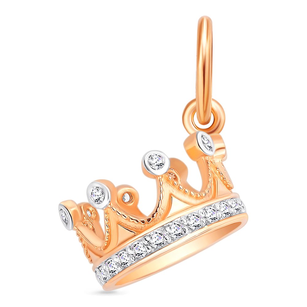 

Подвеска из красного золота 585Gold 303002496, фианит, 303002496