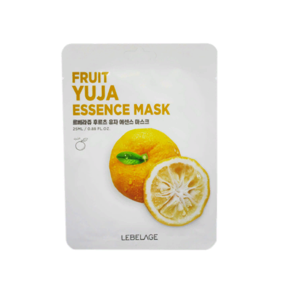 Маска-салфетка с экстрактом юдзу Lebelage Fruit Yuja Essence Mask