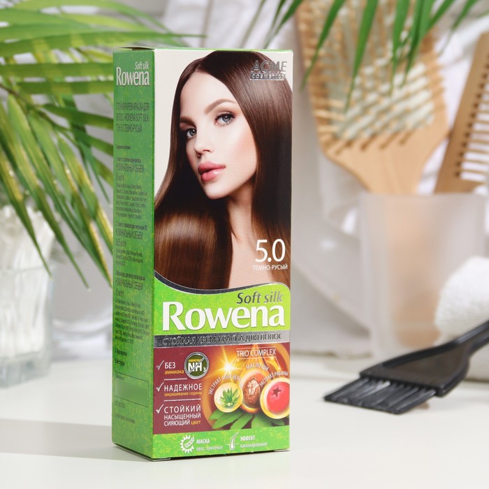 

Крем-краска для волос Rowena Soft Silk 5.0 темно-русый, 135 мл