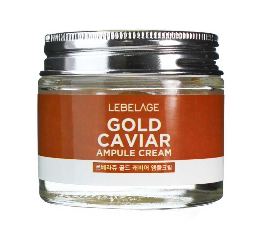 Ампульный крем с экстрактом икры Lebelage Ampule Cream Gold Caviar 70 мл