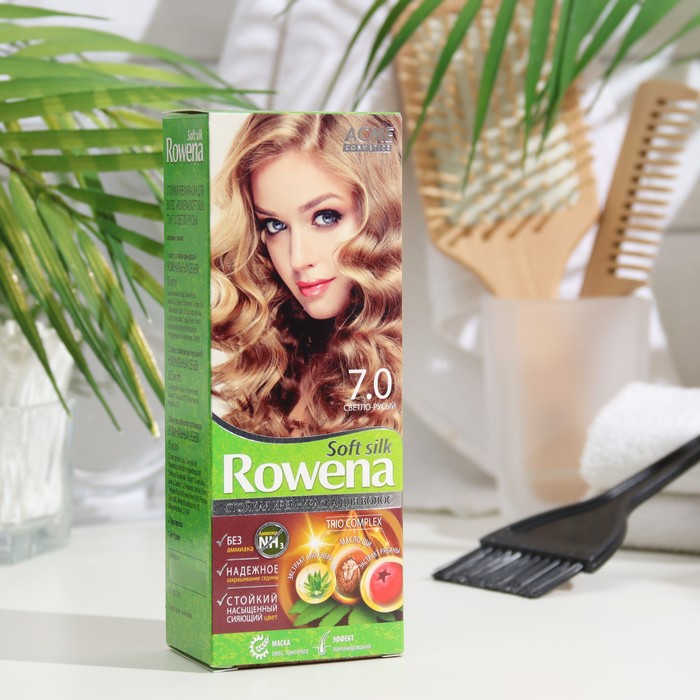 фото Крем-краска для волос rowena soft silk 7.0 светло-русый, 135 мл