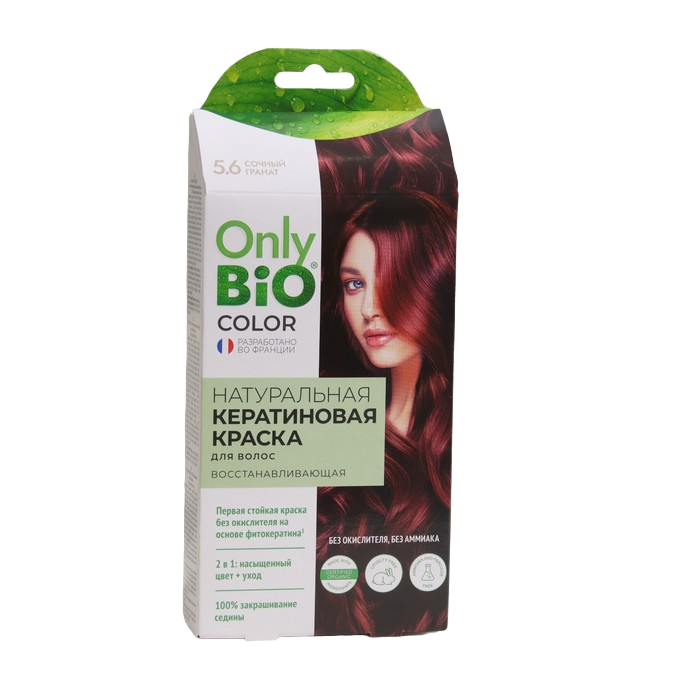 Краска для волос кератиновая Only Bio Color сочный гранат, 50 мл