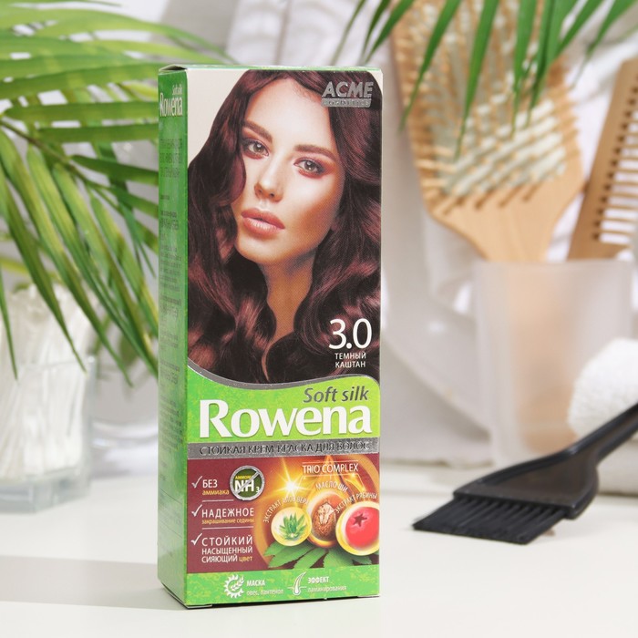 

Крем-краска для волос Rowena Soft Silk 3.0 темный каштан, 135 мл