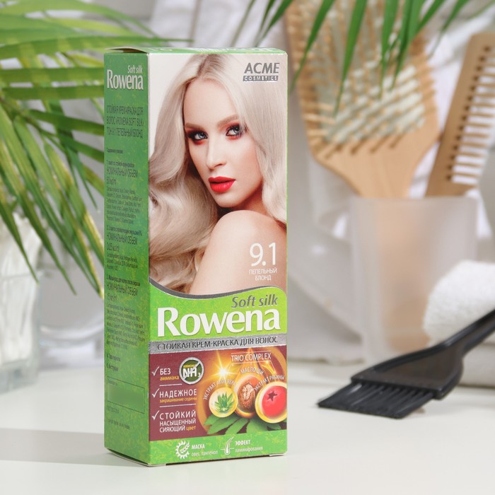 

Крем-краска для волос Rowena Soft Silk 9.1 пепельный блон, 135 мл