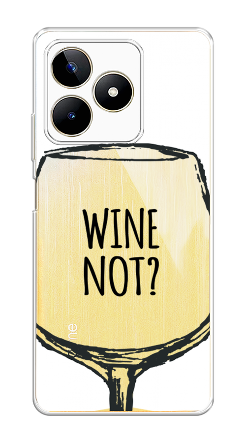 

Чехол на Realme C53 "Wine not white", Белый, 2514650-6