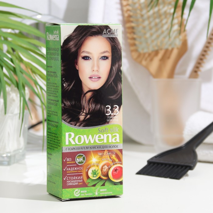 

Крем-краска для волос Rowena Soft Silk 3.3 горький шоколад, 135 мл