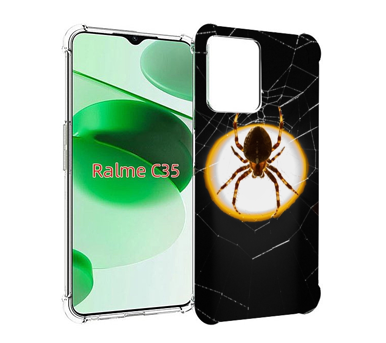 

Чехол MyPads паук-с-паутинкой для Realme C35 / Narzo 50A Prime, Прозрачный, Tocco
