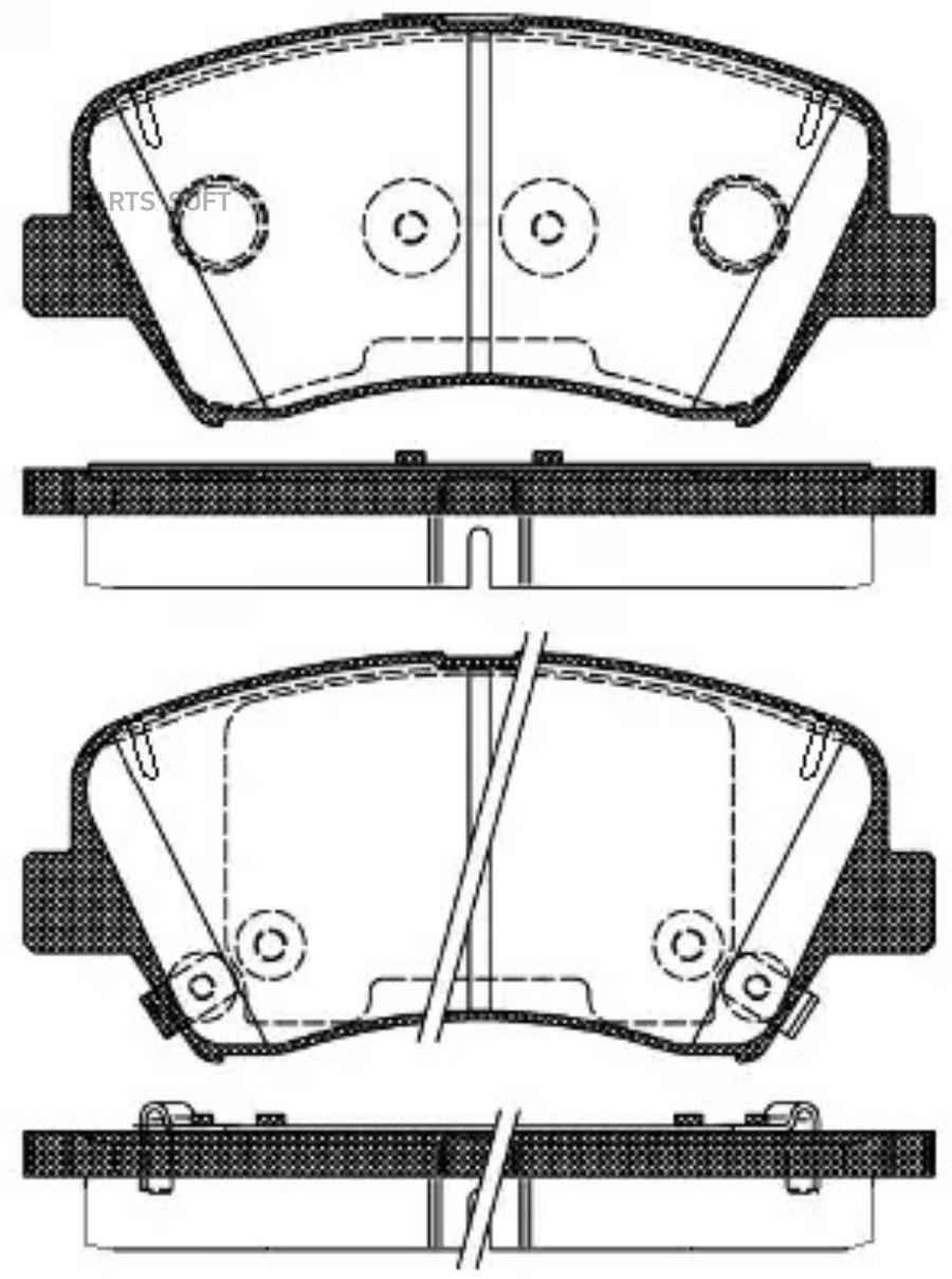 

Тормозные колодки Remsa дисковые 1412.32