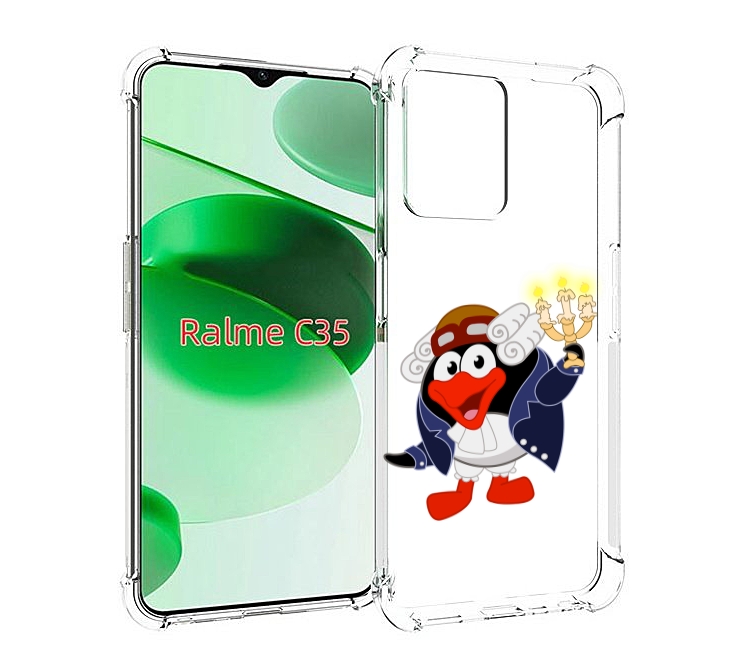 

Чехол MyPads пин-графф для Realme C35 / Narzo 50A Prime, Прозрачный, Tocco