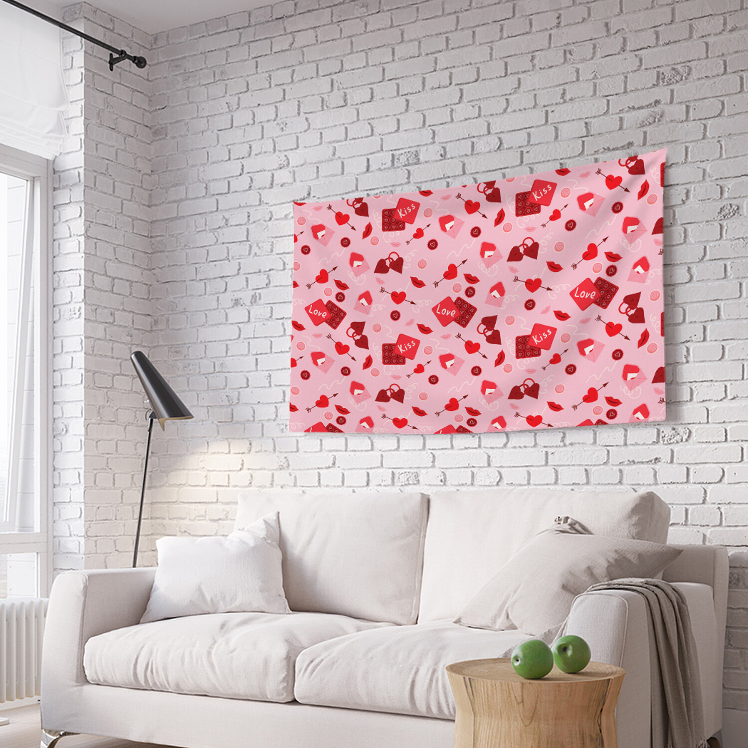 

Горизонтальное фотопанно на стену JoyArty Kiss love, из ткани, 100х150 см, Kiss love