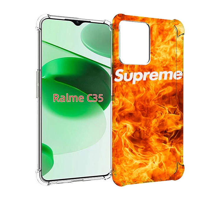 

Чехол MyPads пламя-пламенное суприм для Realme C35 / Narzo 50A Prime, Прозрачный, Tocco