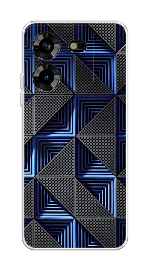 

Чехол на Tecno Pova 5 "IBM", Серый;синий, 303950-3