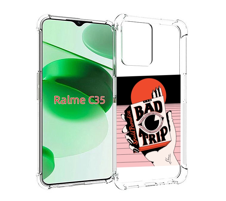 

Чехол MyPads плохая пачка для Realme C35 / Narzo 50A Prime, Прозрачный, Tocco