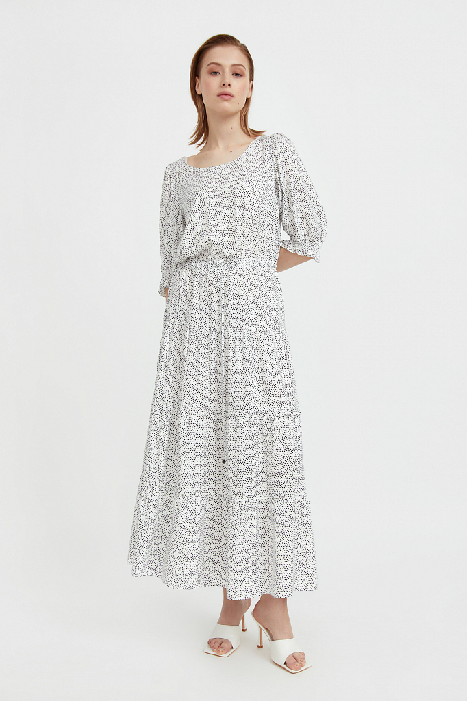 фото Повседневное платье женское finn flare s21-110103 белое xl