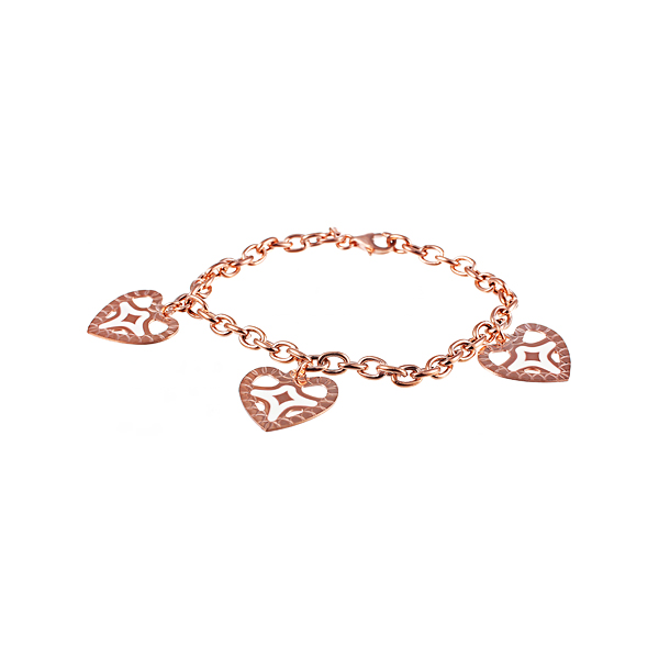 

Браслет из серебра р. 18 Element47 BAG_710_ENAM_PINK, эмаль, BAG_710_ENAM_PINK