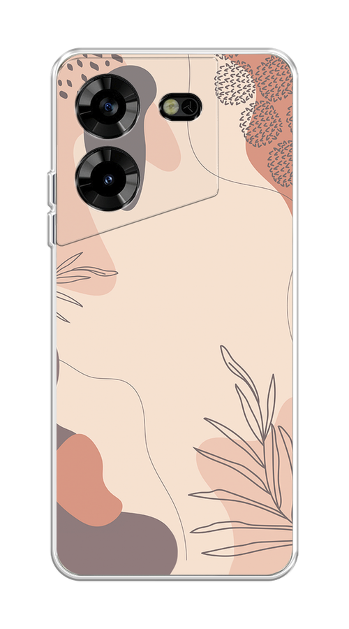

Чехол на Tecno Pova 5 "Нюдовые тона", Коричневый;серый, 303950-4