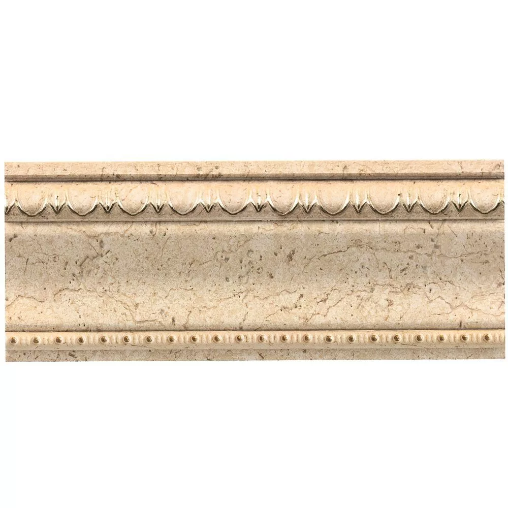 

Багет интерьерный COSCA, Травертин, Плинтус 90, Мрамор 2,5м, арт.B90(2)/GR4-1