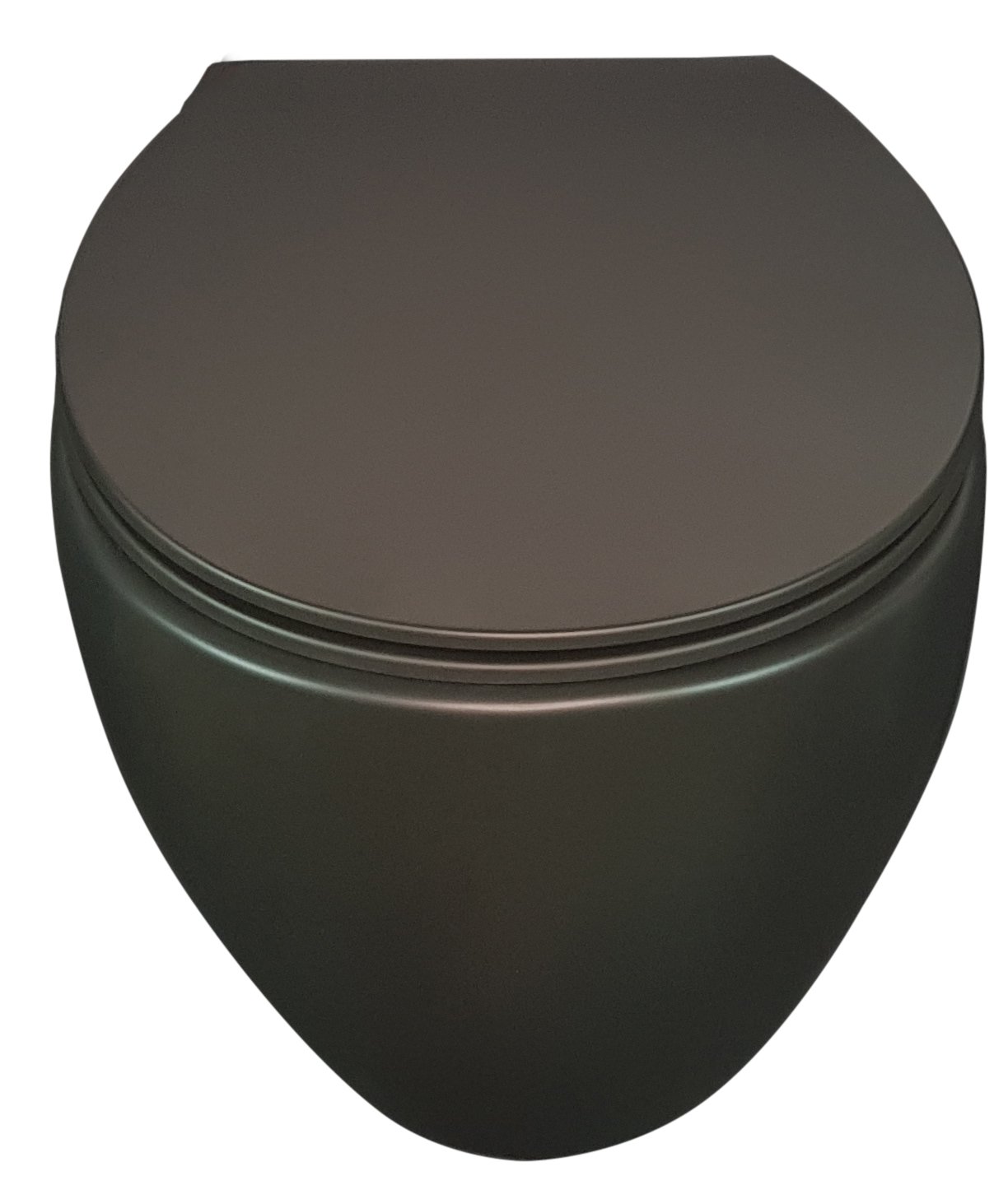 фото Унитаз подвесной creo avignon combo-av1100mb/av1001tmb с сидением микролифт,черный матовый