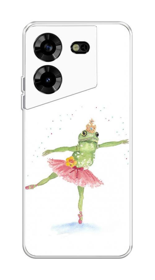 

Чехол на Tecno Pova 5 "Лягушка-балерина", Зеленый, 303950-4