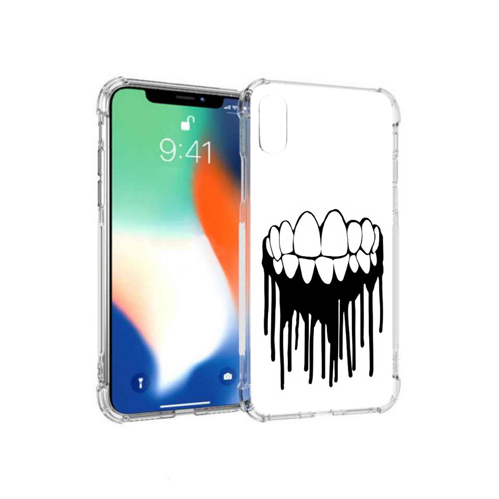 

Чехол MyPads Tocco для Apple iPhone XS Max зубы (PT117540.614.372), Прозрачный, Tocco