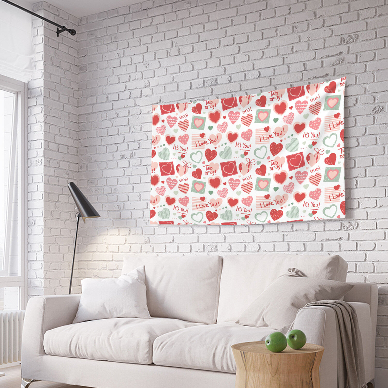 

Горизонтальное фотопанно на стену JoyArty Я люблю тебя, из ткани, 100х150 см, Я люблю тебя