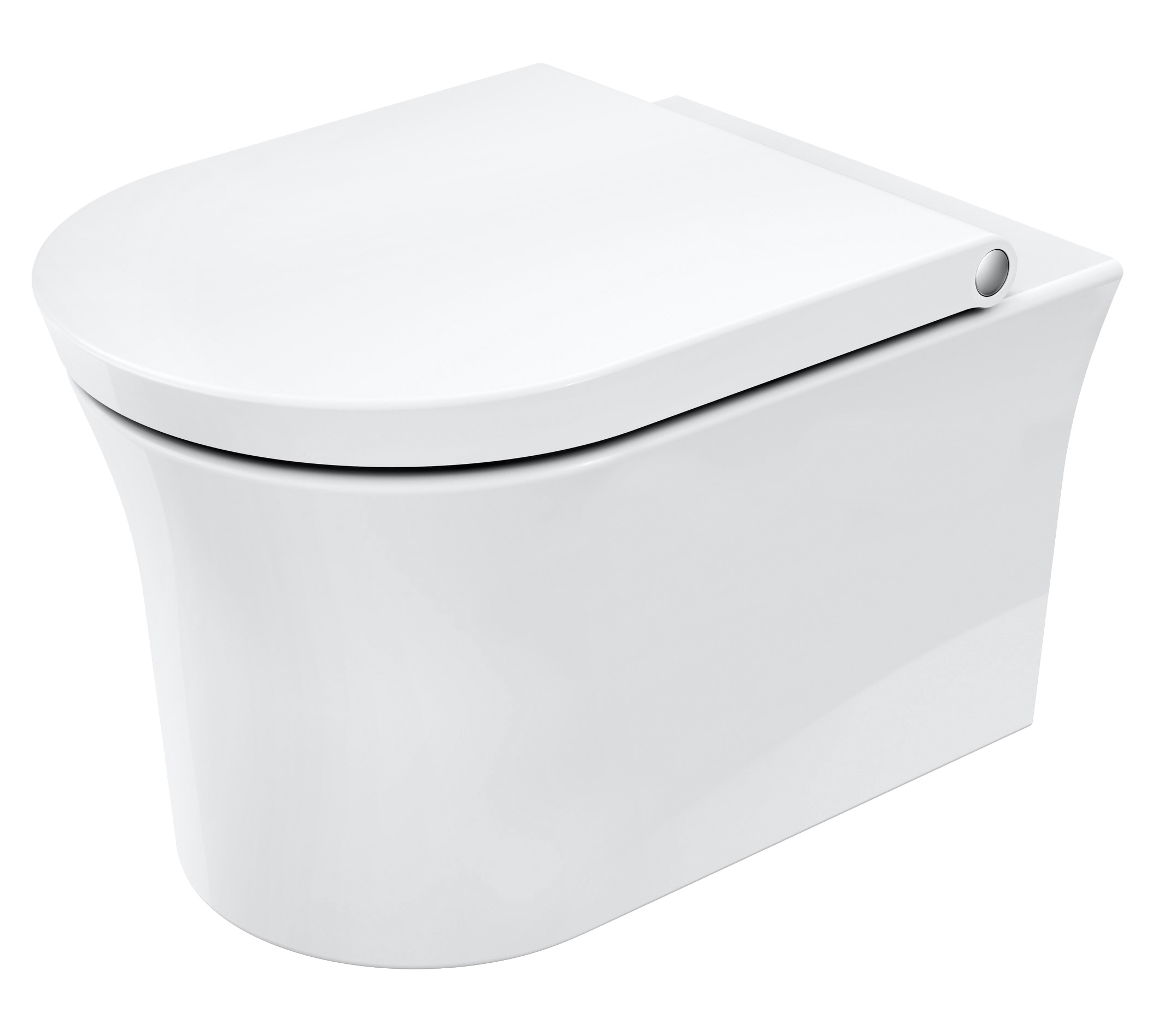 фото Унитаз подвесной duravit white tulip 2576092000 безободковый, hygieneflush, белый