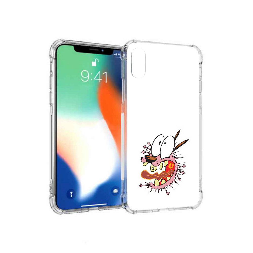 

Чехол MyPads Tocco для Apple iPhone XS Max испуганный бобик (PT117540.614.381), Прозрачный, Tocco