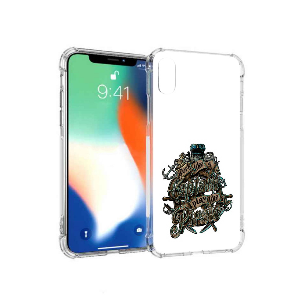 

Чехол MyPads Tocco для Apple iPhone XS Max капитан пиратов (PT117540.614.385), Прозрачный, Tocco