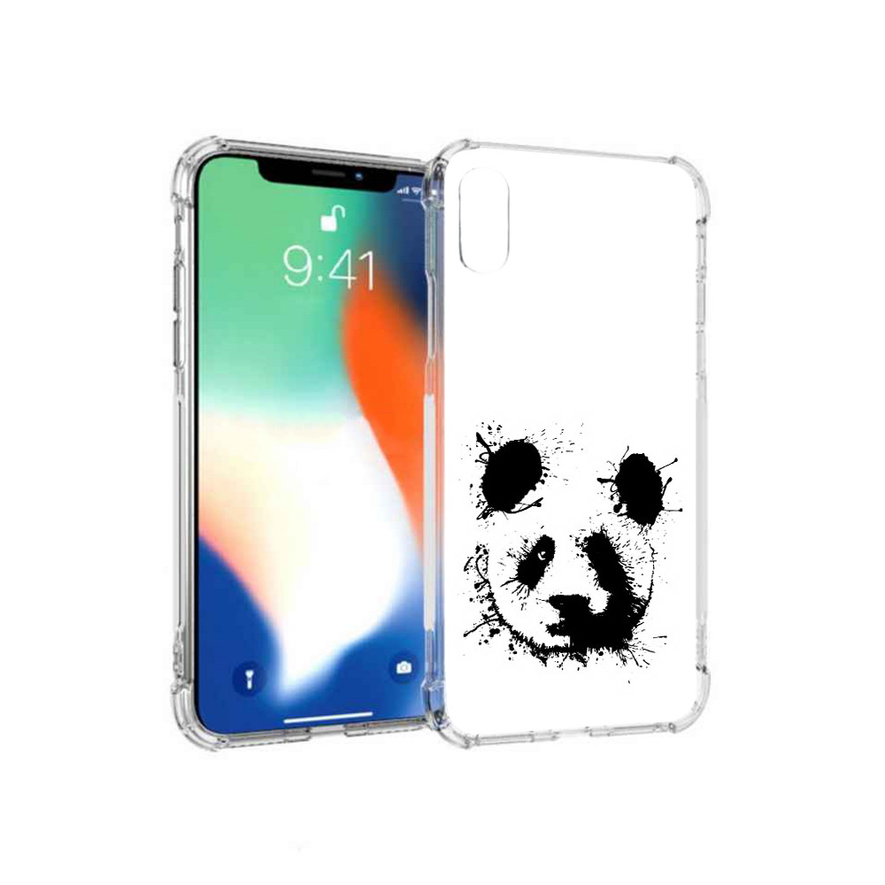 

Чехол MyPads Tocco для Apple iPhone XS Max клякса-панда (PT117540.614.389), Прозрачный, Tocco