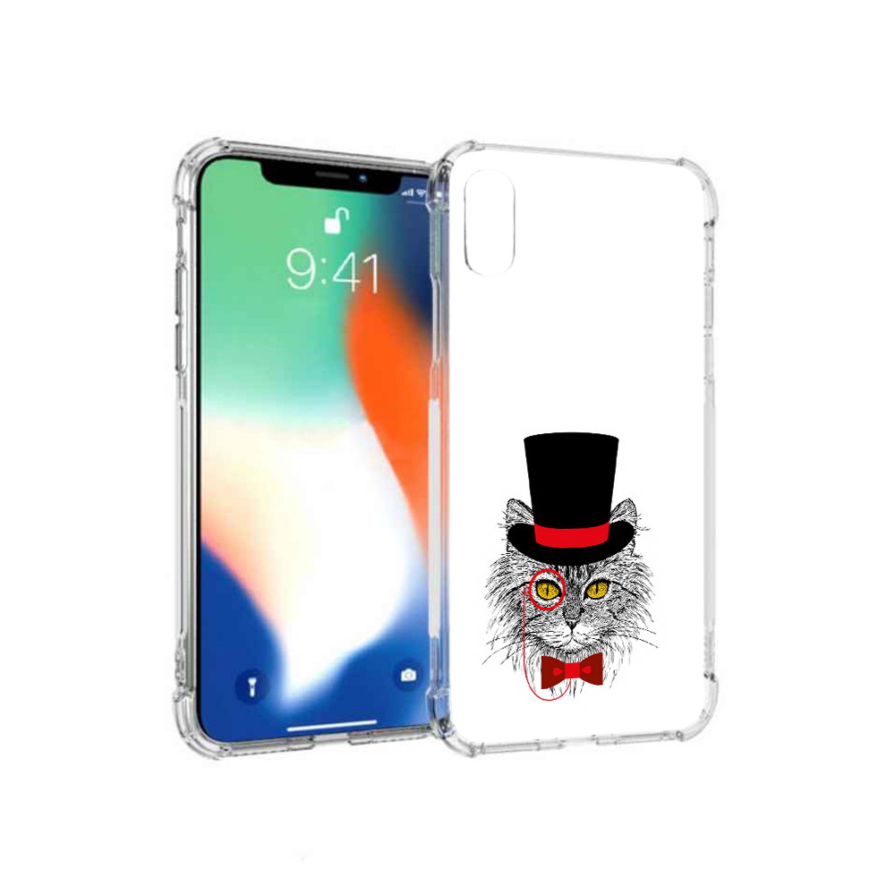 Чехол MyPads Tocco для Apple iPhone XS Max кот в шляпе (PT117540.614.397)