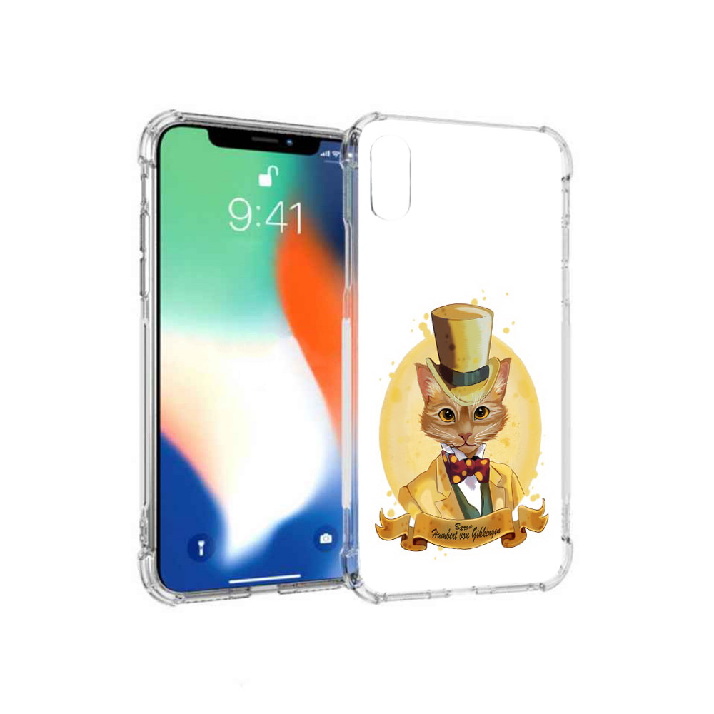 

Чехол MyPads Tocco для Apple iPhone XS Max кот юрист (PT117540.614.401), Прозрачный, Tocco