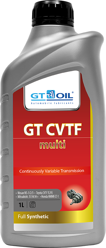 Масло Трансмиссионное Синтетическое Для Вариатора Cvtf Multi 1л GT OIL арт. 8809059408650