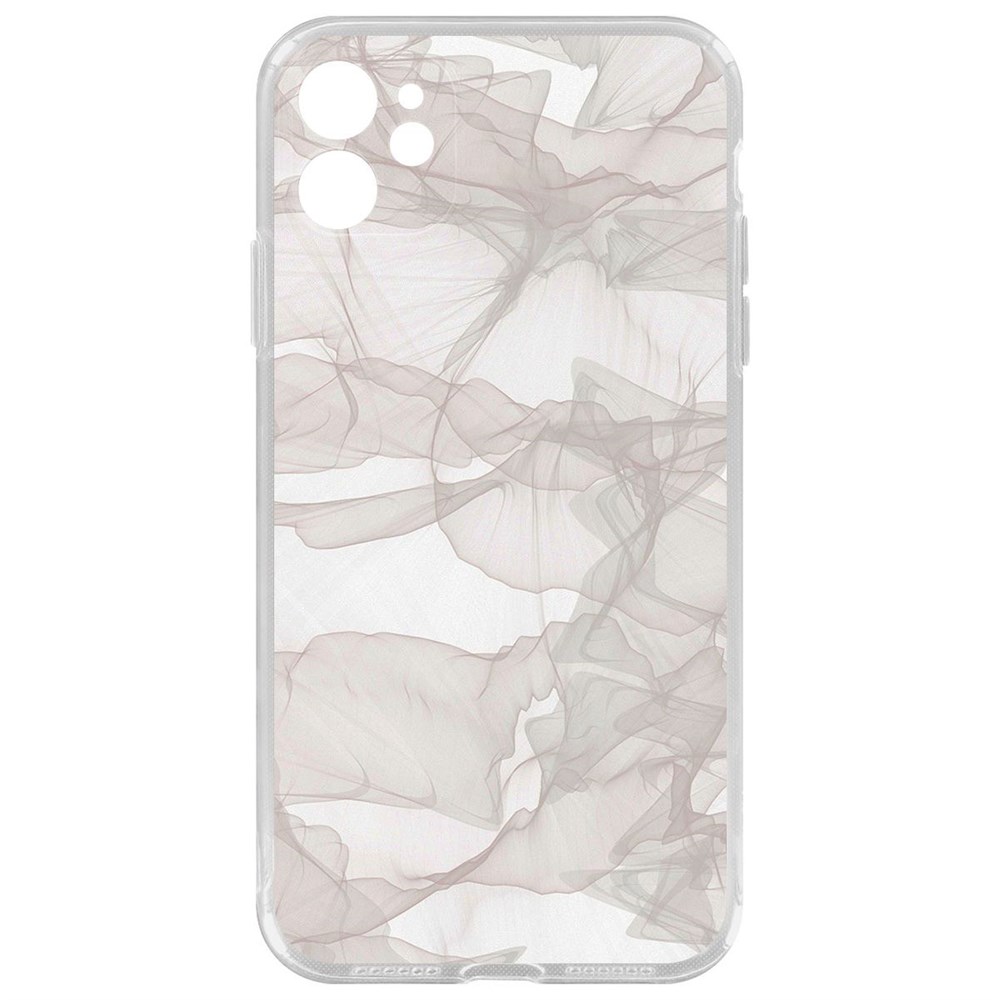 

Чехол-накладка Krutoff Clear Case Абстракт 3 для iPhone 11 с защитой камеры, Прозрачный