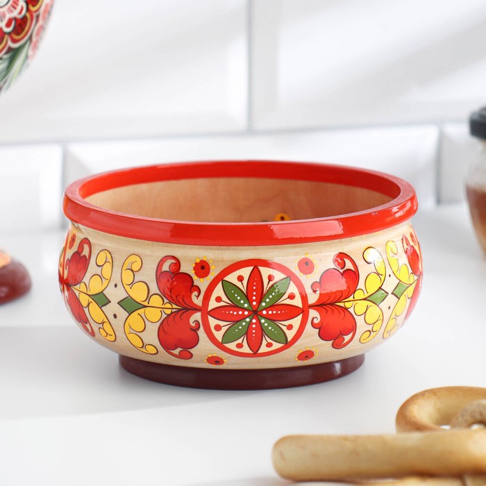 

Чашка пельменная, борецкая роспись, 13х5 см
