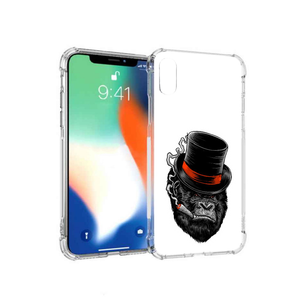 

Чехол MyPads Tocco для Apple iPhone XS Max дизайнерская горилла (PT117540.614.431), Прозрачный, Tocco