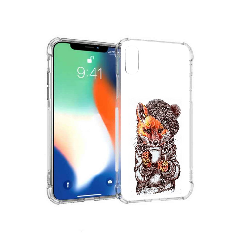 

Чехол MyPads Tocco для Apple iPhone XS Max лиса в шапке (PT117540.614.437), Tocco