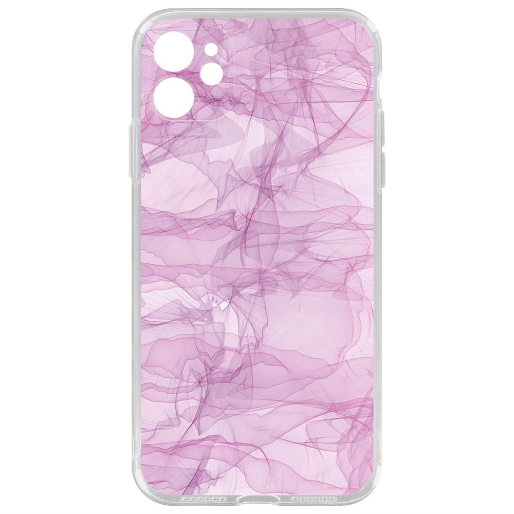 

Чехол-накладка Krutoff Clear Case Абстракт 4 для iPhone 11 с защитой камеры, Прозрачный