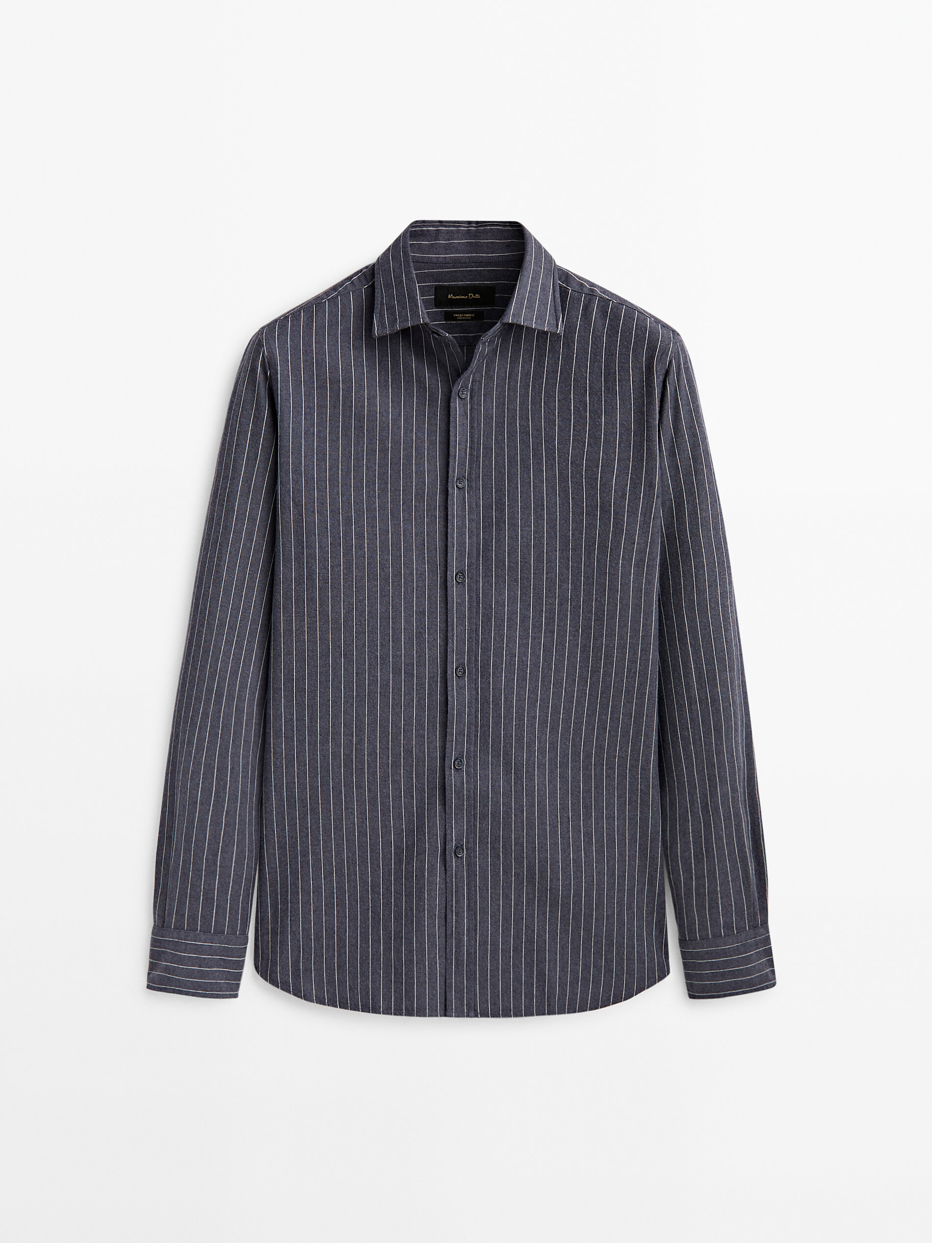 

Рубашка мужская Massimo Dutti 00133343401 синяя L, 00133343401