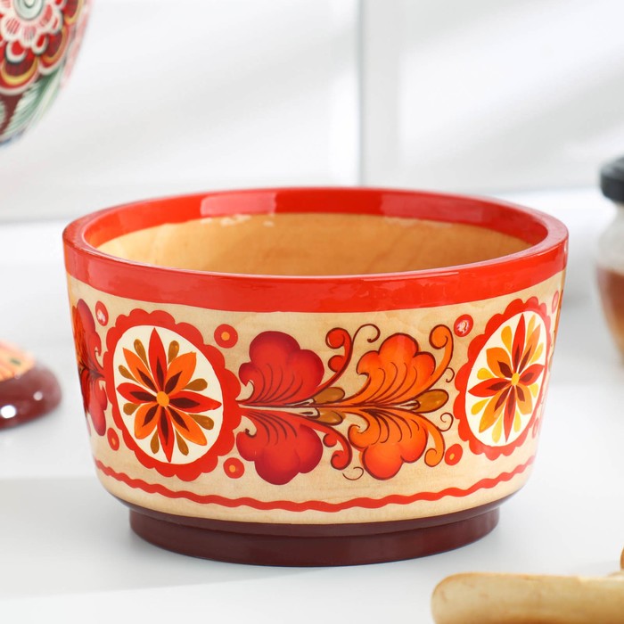 

Чашка десертная, борецкая роспись, 13х7,5 см