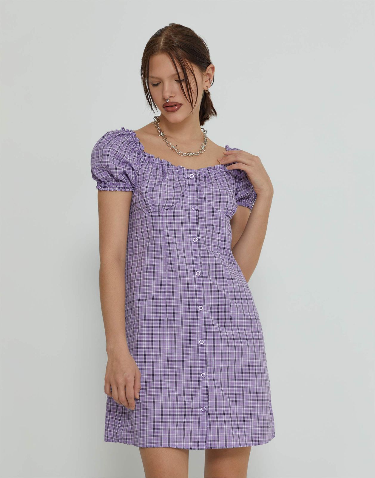 Платье для девочки Gloria Jeans GDR027234 фиолетовый/разноцветный 12-14л/164
