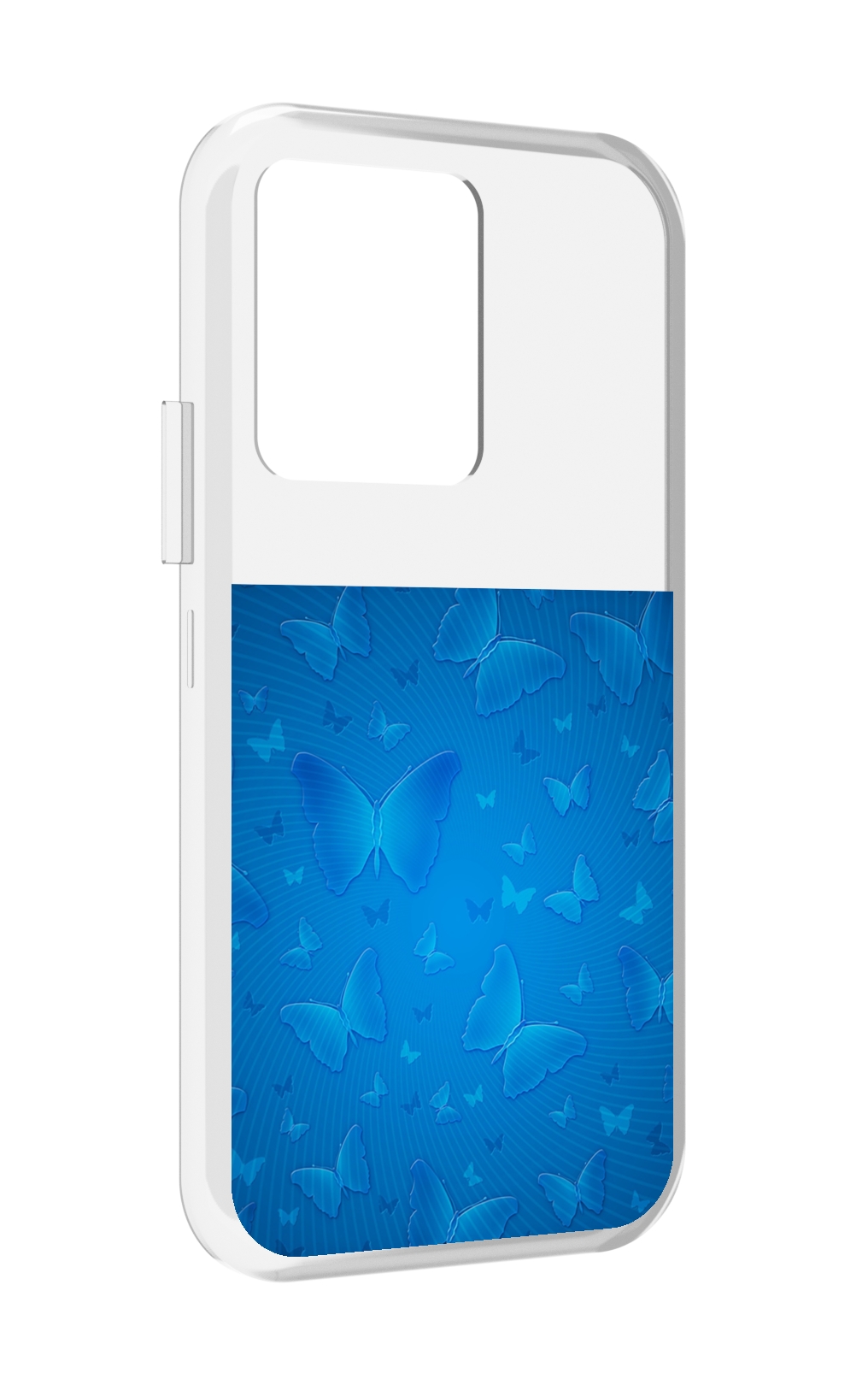 

Чехол MyPads голубые-бабочки для Vivo iQOO 10, Прозрачный, Tocco
