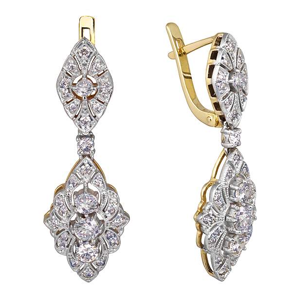 

Серьги из золота Azade 82022, бриллиант, 82022