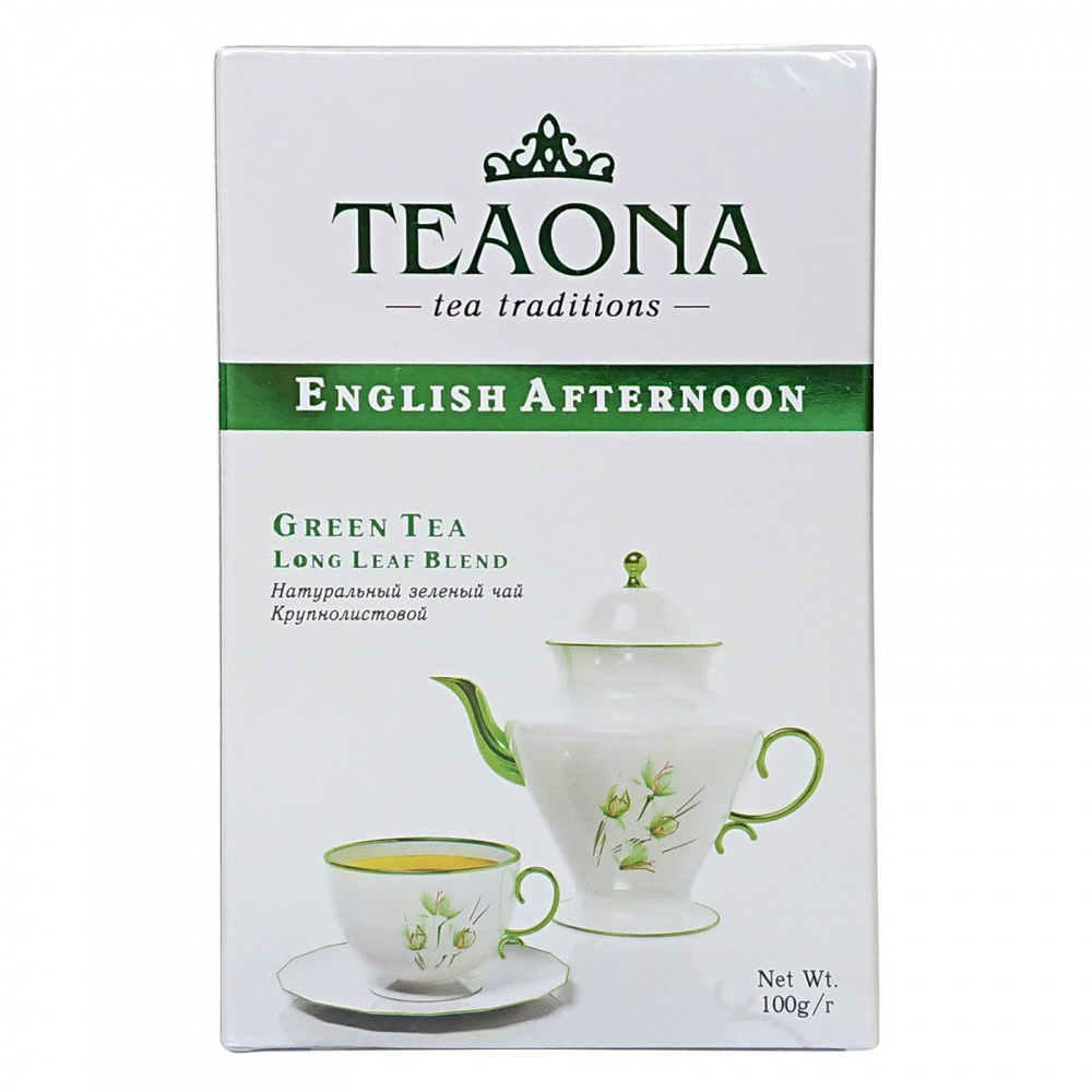 

Чай зеленый Teaona "Инглиш Автенун", крупнолистовой, 100 г
