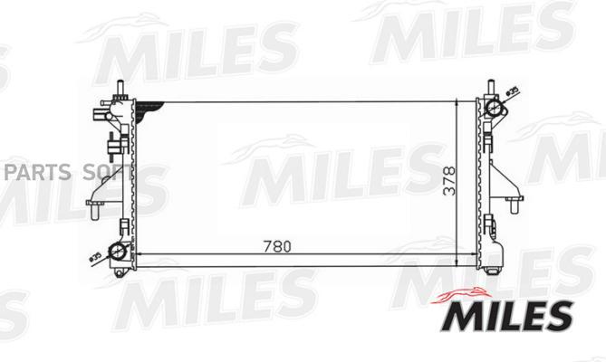 

MILES ACRM033 Радиатор (механическая сборка) CITROEN JUMPER / PEUGEOT BOXER 2.2HDi +A/C 06