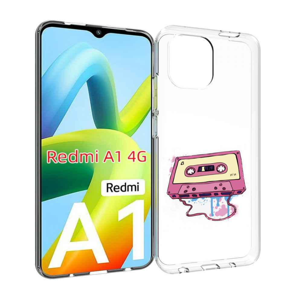 

Чехол MyPads Розовая кассета для Xiaomi Redmi A1, Прозрачный, Tocco