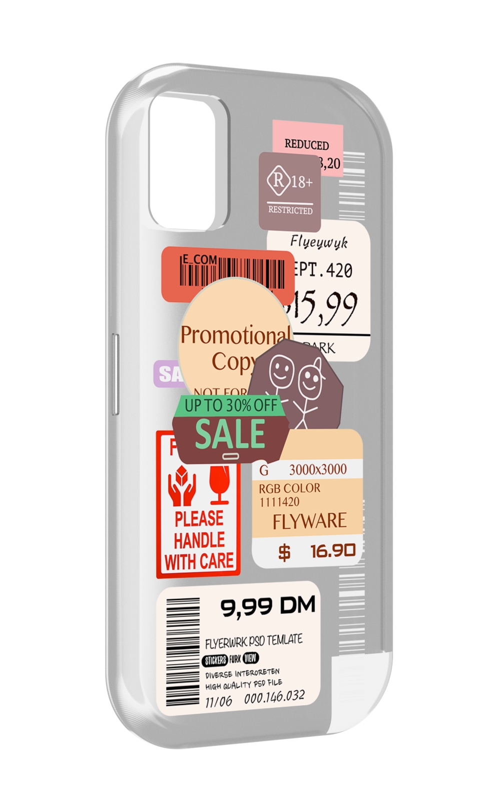 

Чехол MyPads скидочные-купоны-принт для UMIDIGI A11, Прозрачный, Tocco