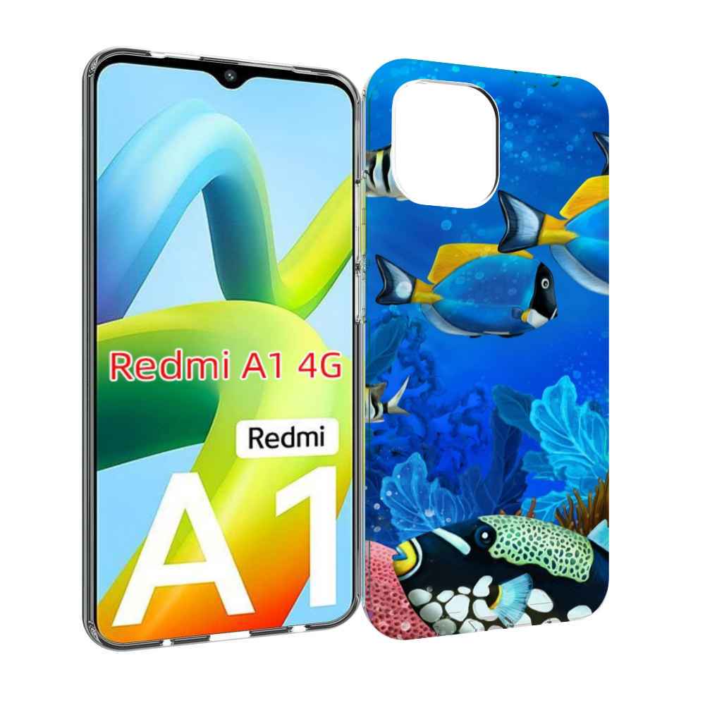

Чехол MyPads Рыбки для Xiaomi Redmi A1, Прозрачный, Tocco
